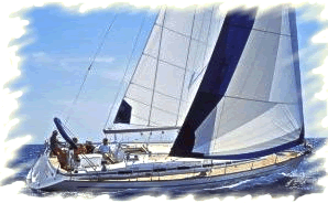 Bavaria on port tack
