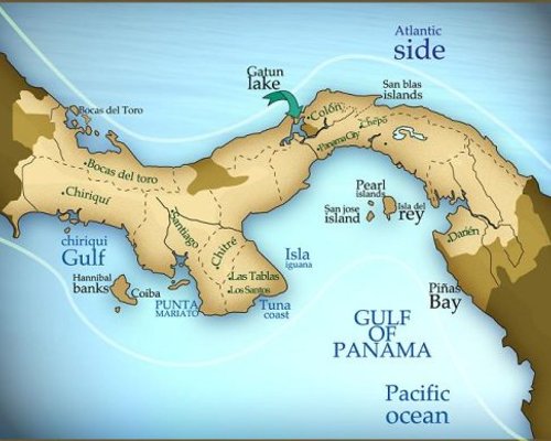 Map of Panama