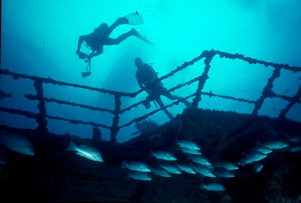 Wreck of the Chikuzen Dive Site Tortola BVI