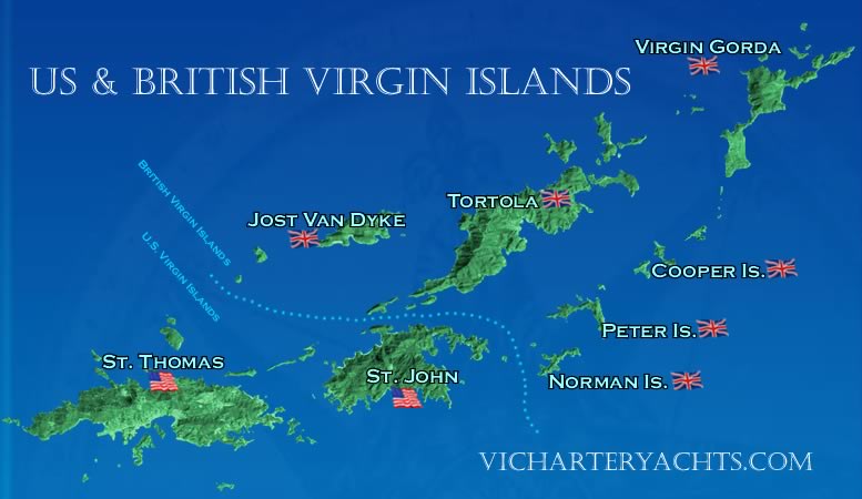 USVI Charter Map